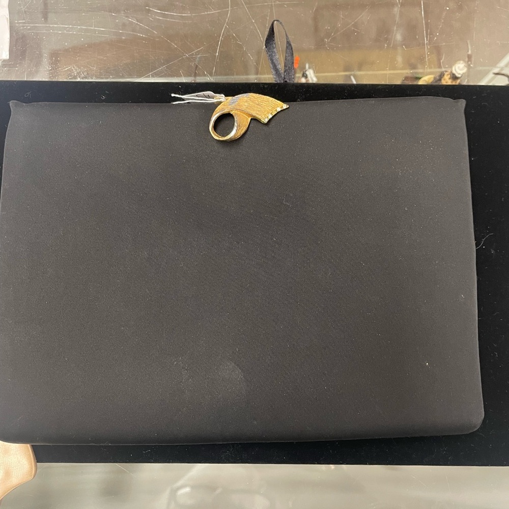 Vintage formal black clutch